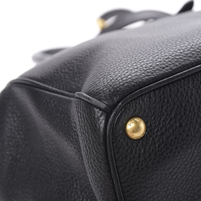 Prada Vitello Daino Tote Black 12 of 17