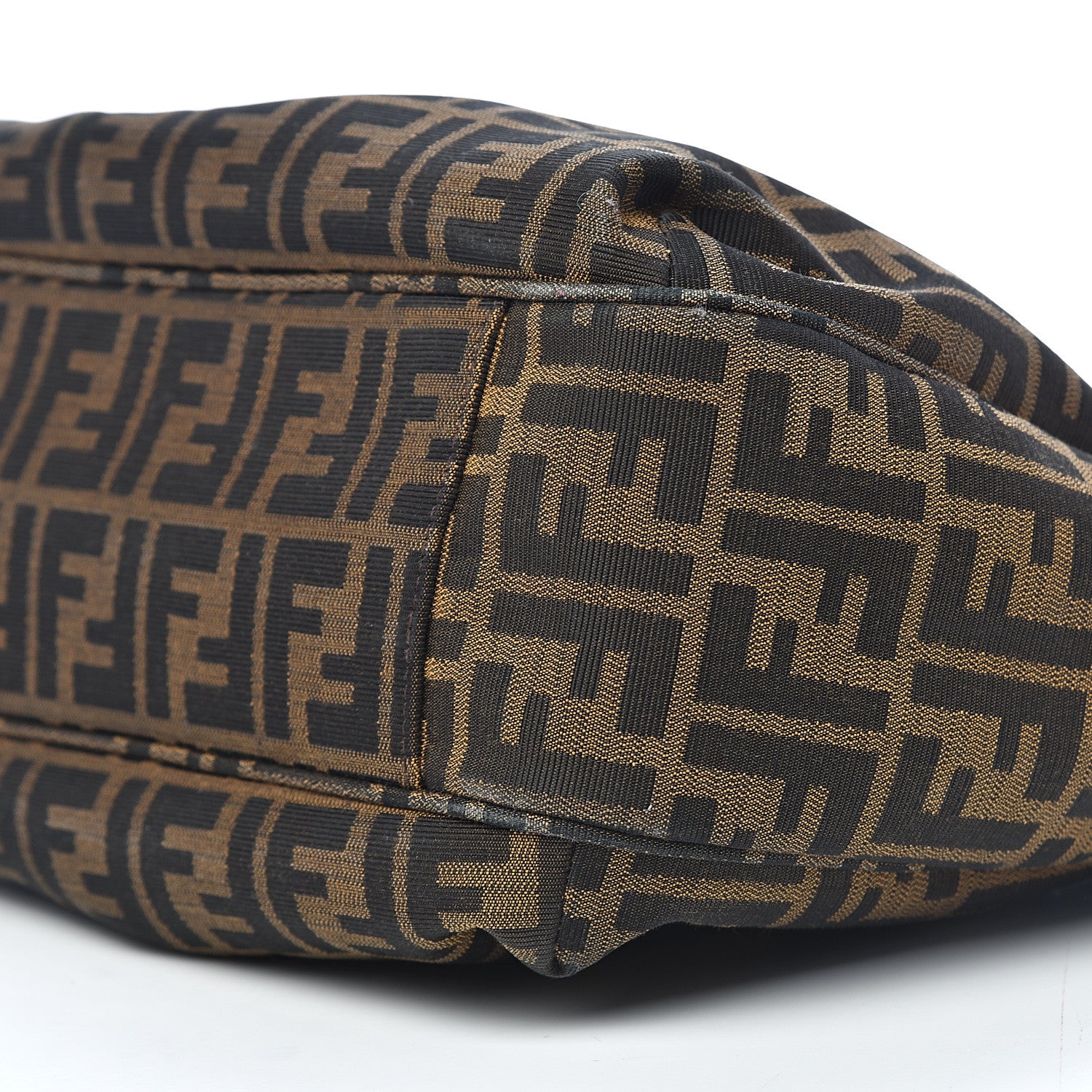 Fendi Zucca Vitello Artic Medium Shopping Tote Tobacco Castagna 13 of 15