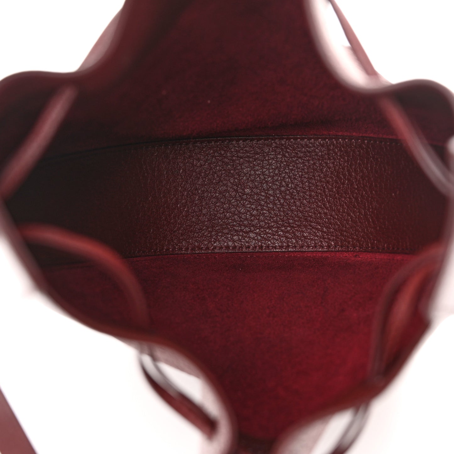 Deerskin Drawstring Pouch Burgundy