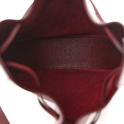 The Row Deerskin Drawstring Pouch Burgundy 5 of 10