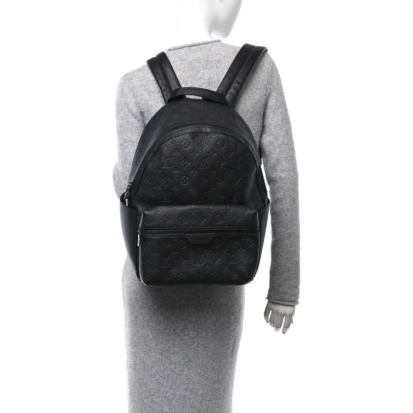 Calfskin Monogram Shadow Discovery Backpack  Black