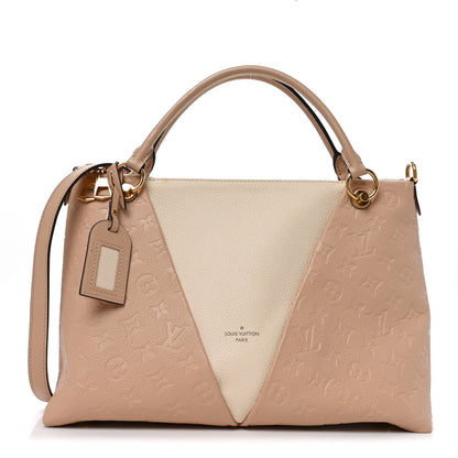Louis Vuitton Empreinte V Tote MM Beige Rose Creme 1 of 9