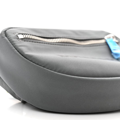 Burberry Econyl Logo Print Small Cannon Bum Bag Charcoal Grey 8 of 9