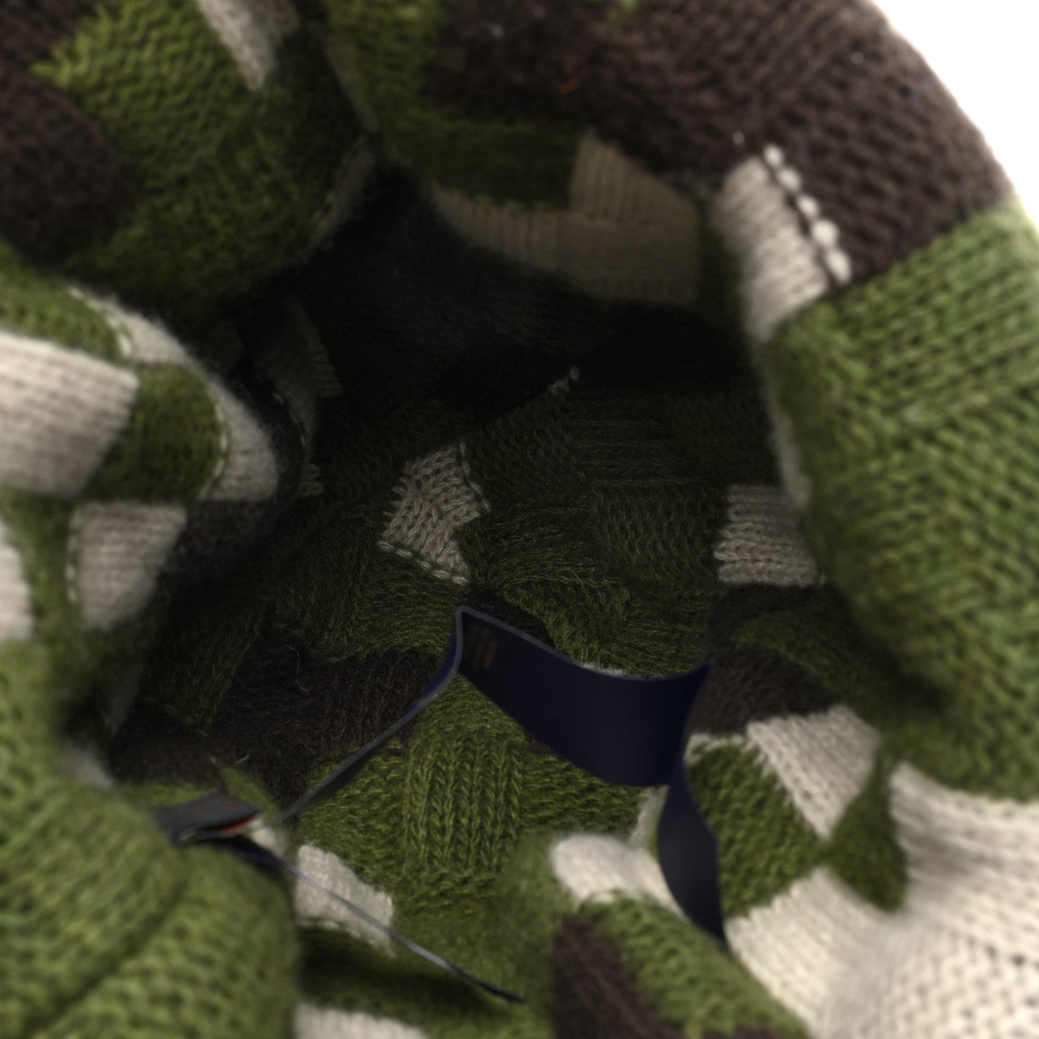 Louis Vuitton Wool Damoflage Beanie Hat Green 7 of 8