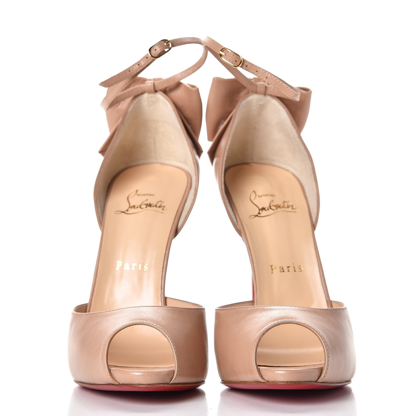 Kid Dos Noeud Bow 120 Pumps 38.5 Nude