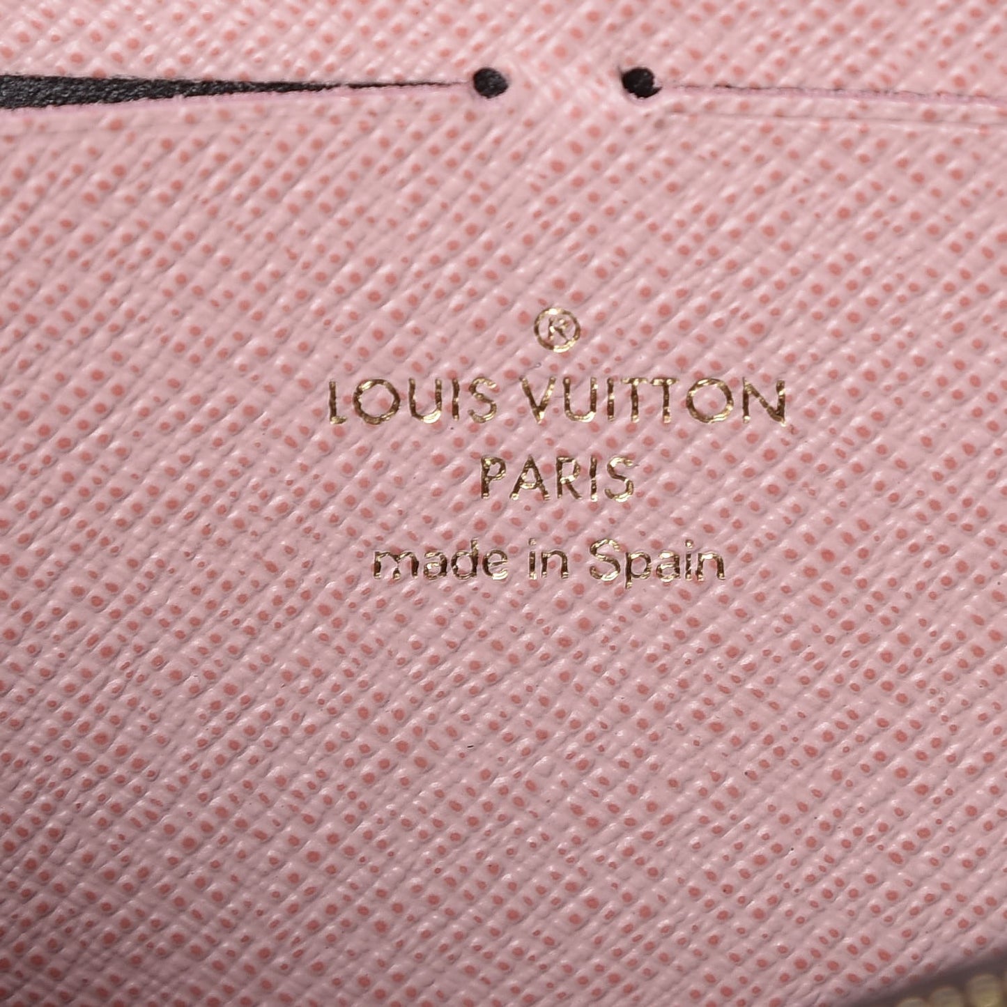 Monogram Clemence Wallet Rose Ballerine