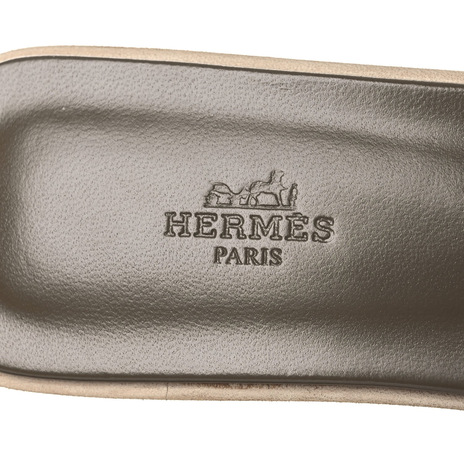 Hermes Epsom Oran Sandals 40.5 Etoupe 9 of 12
