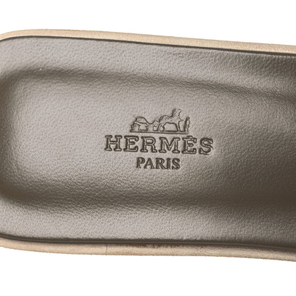 Hermes Epsom Oran Sandals 40.5 Etoupe 9 of 12