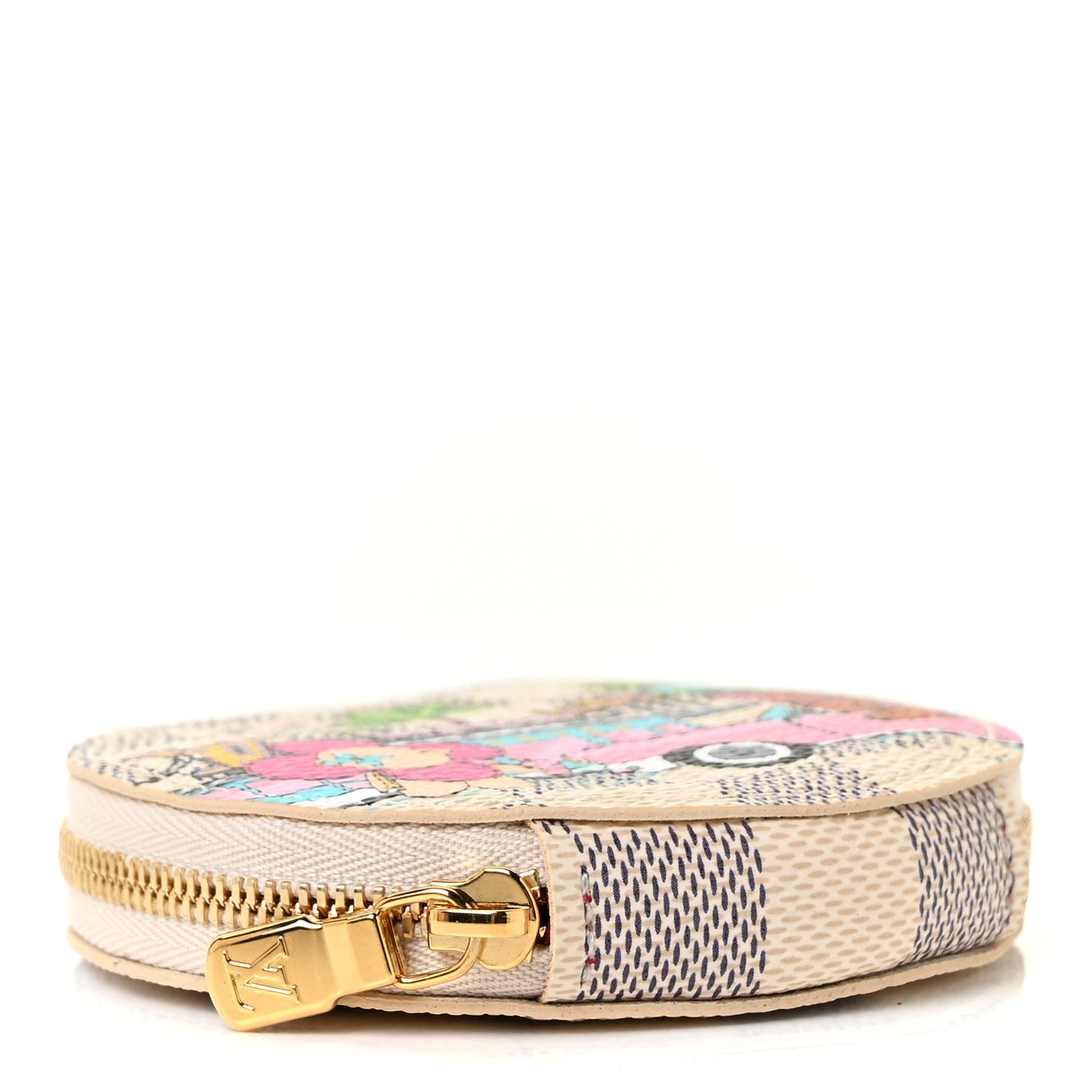 Damier Azur 2021 Christmas Animation Hollywood Bag Charm Fuchsia