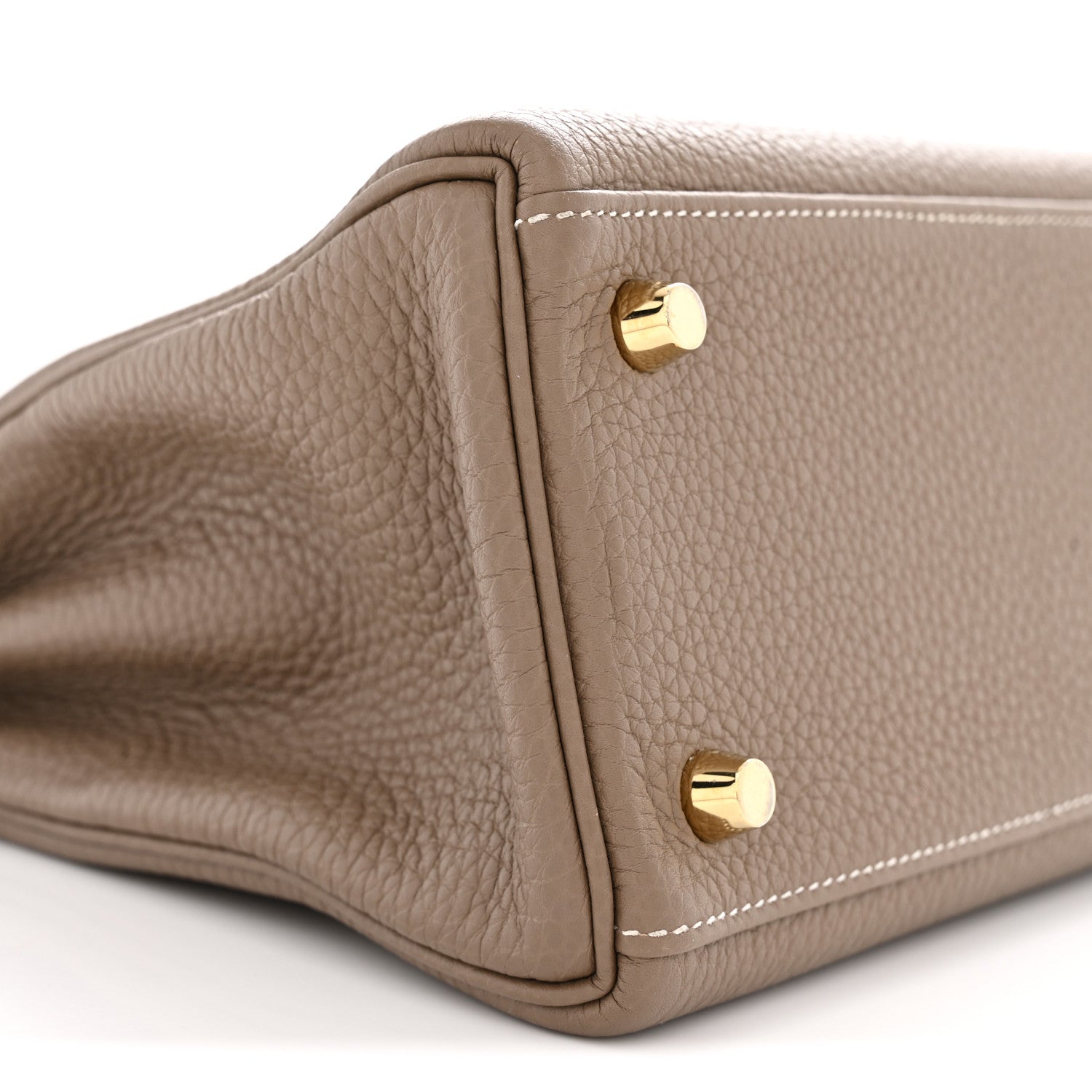 Hermes Togo Kelly Retourne 25 Etoupe 9 of 12