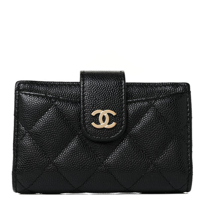 Chanel Caviar Quilted Small Classic Wallet Black 1 of 9
