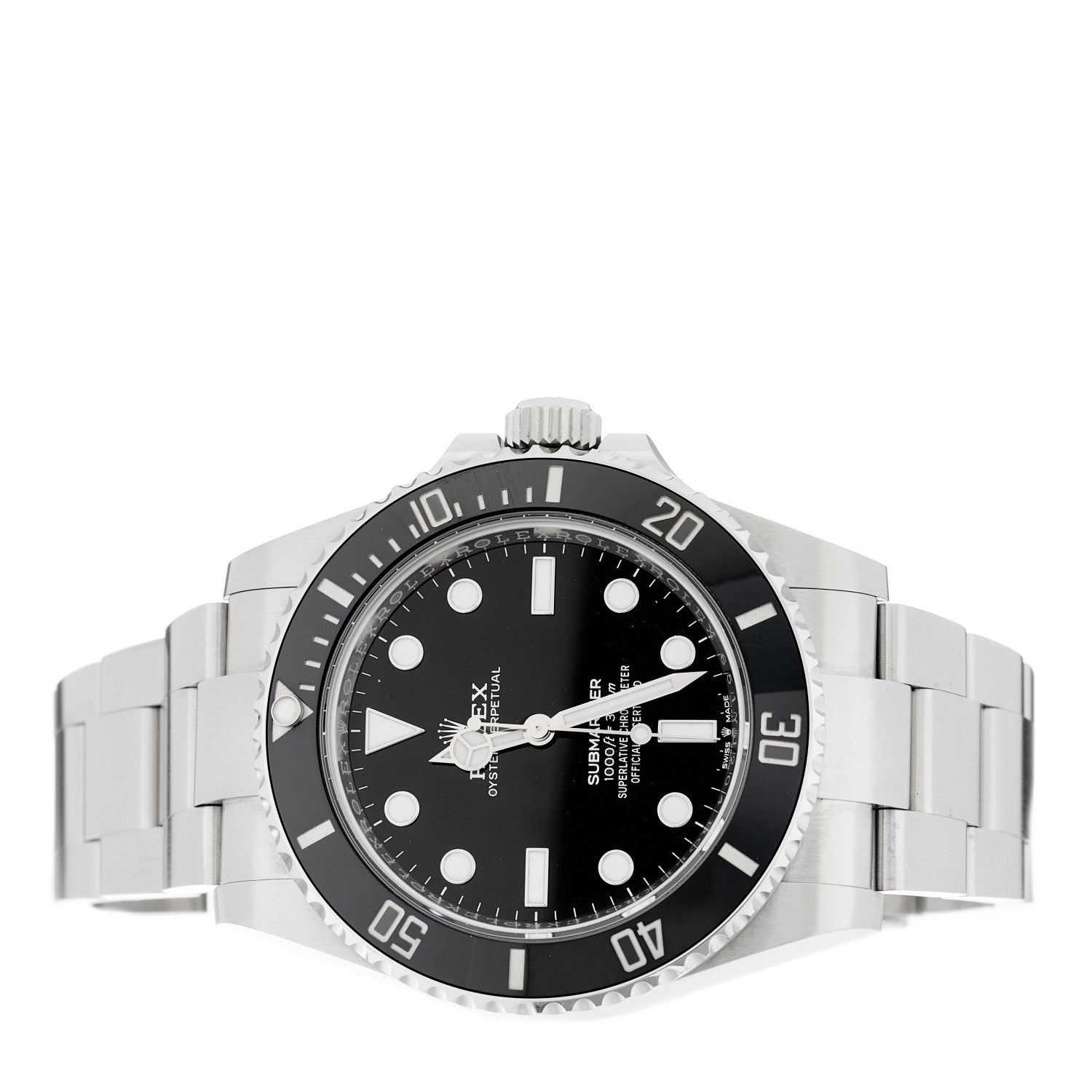 Rolex Stainless Steel 41mm Oyster Perpetual Submariner Watch Black 124060 2 of 5