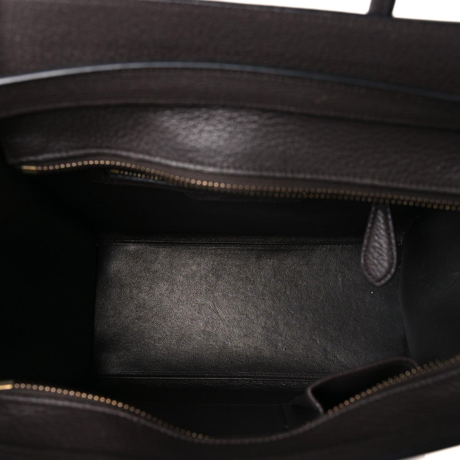Celine Goatskin Micro Luggage Dark Taupe 5 of 10