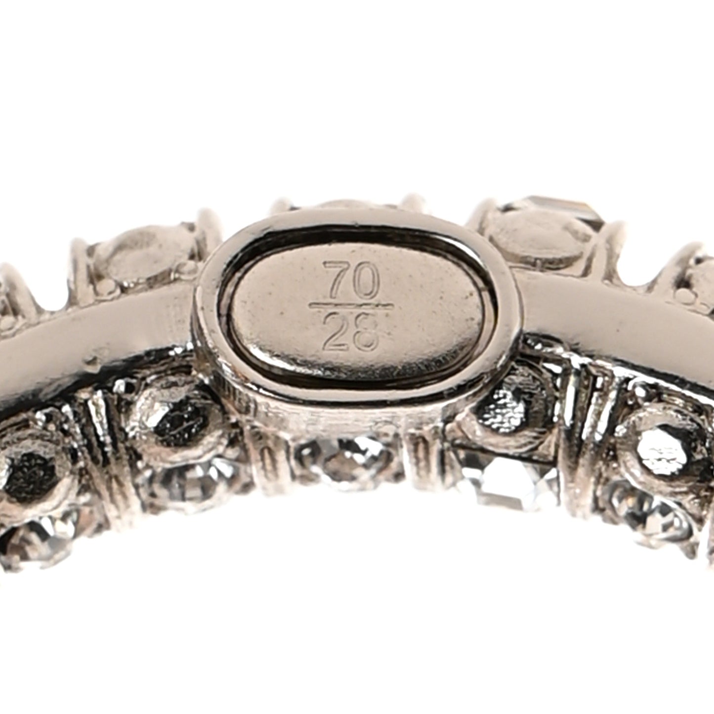 Calfskin Crystal CC Belt 70 28 Black