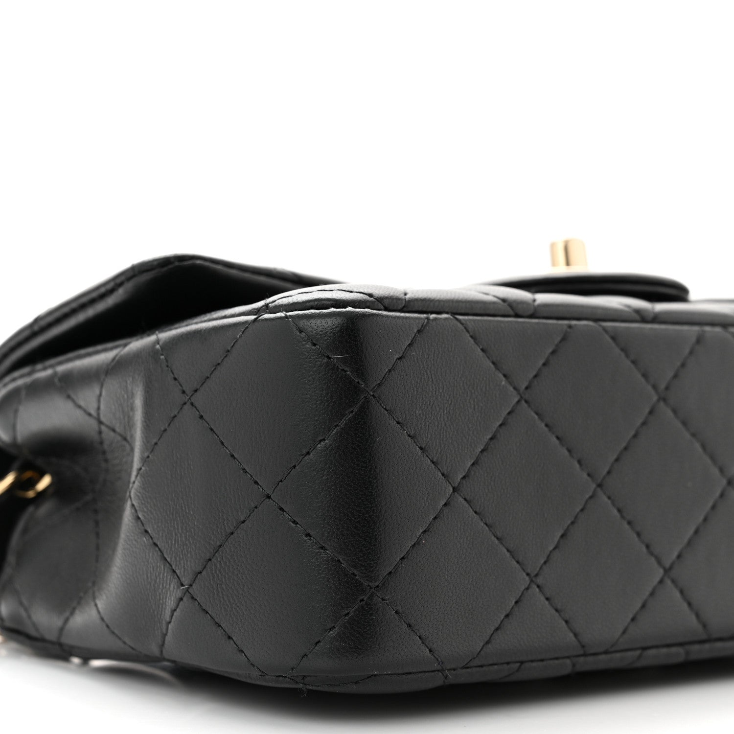 Chanel Lambskin Quilted Mini Rectangular Flap Black 9 of 11