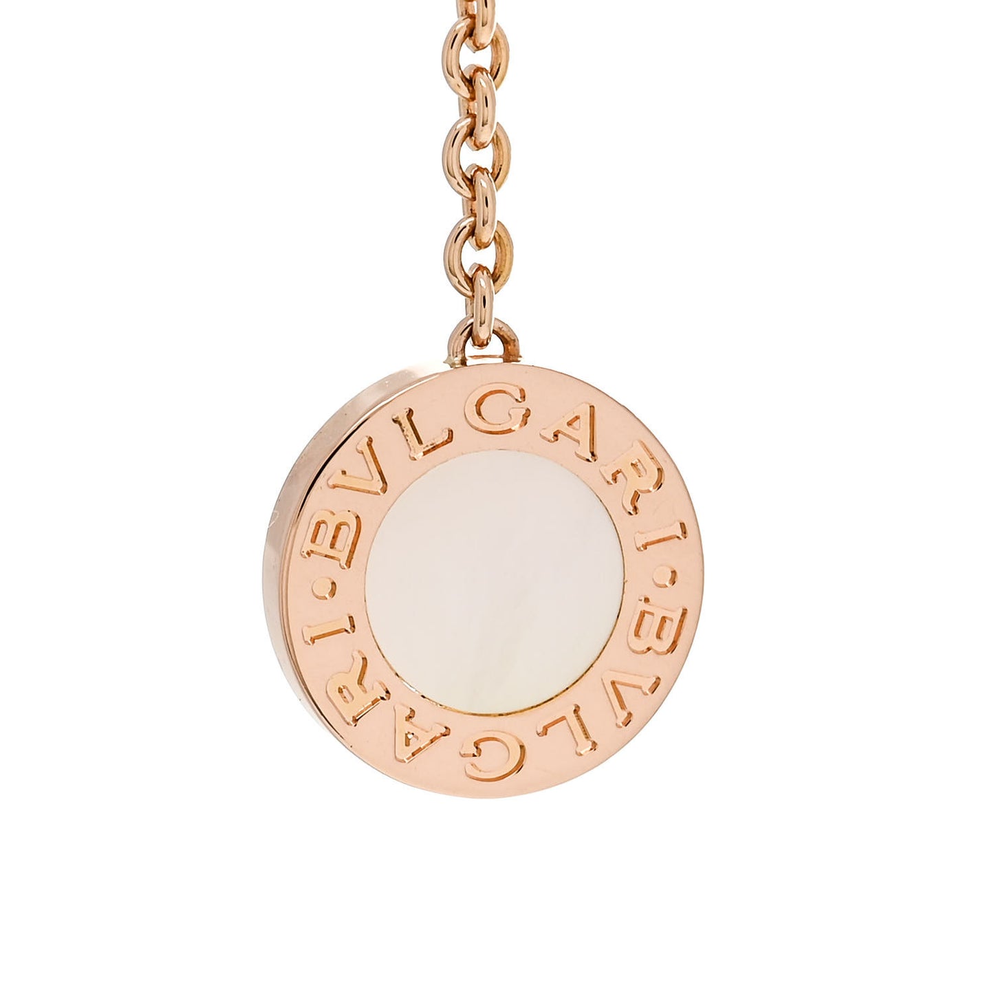 18K Rose Gold Diamond Mother Of Pearl BVLGARI BVLGARI Drop Earrings