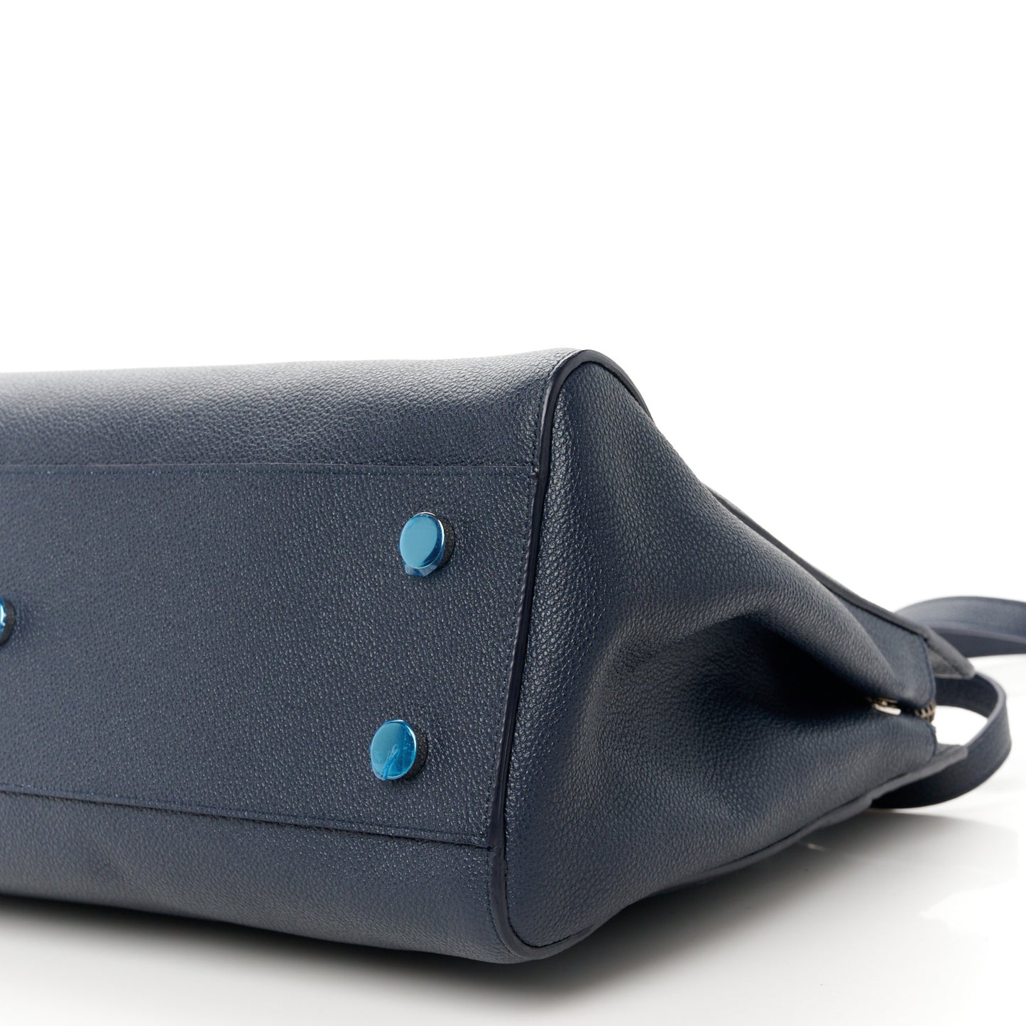 Calfskin Medium Rive Gauche Cabas Navy Blue