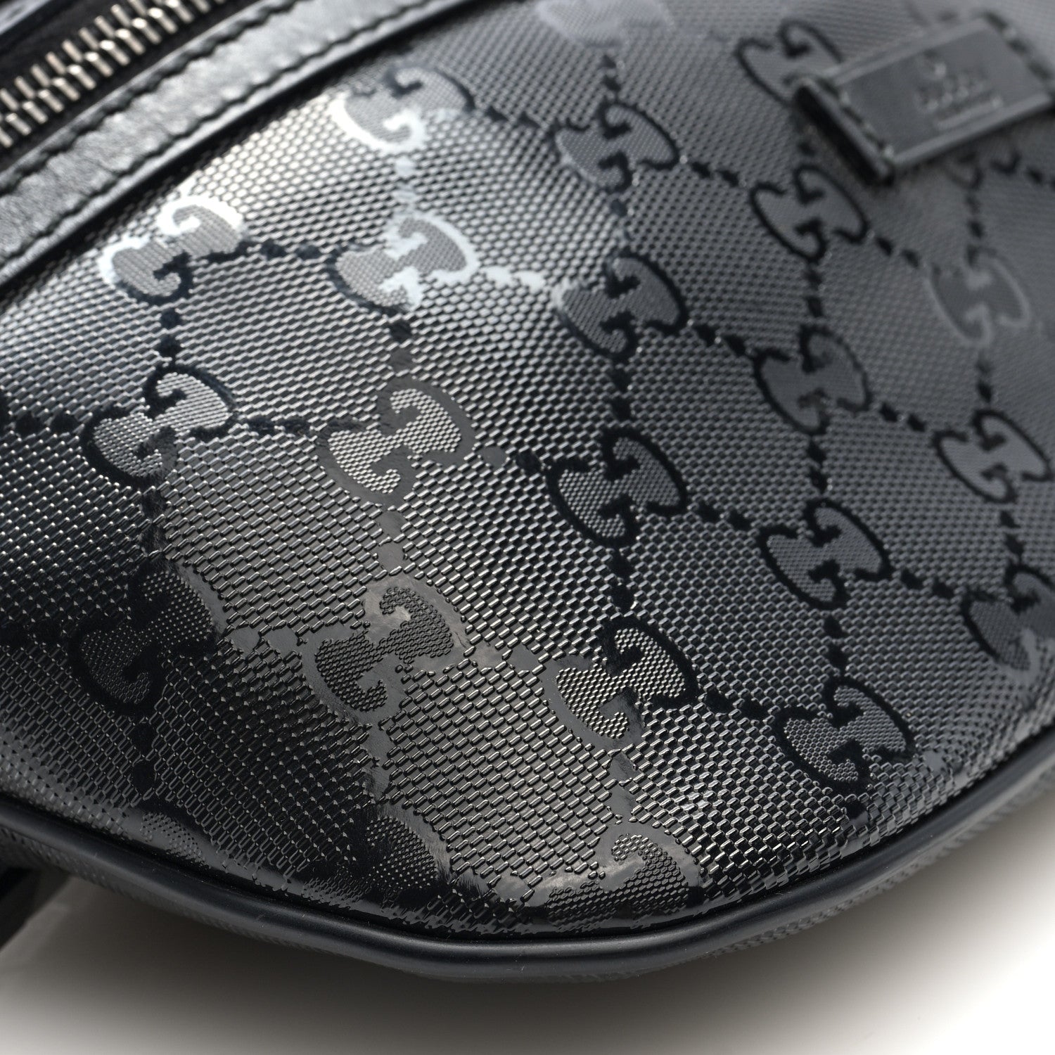 Gucci Imprime Monogram Belt Bag Black 9 of 10