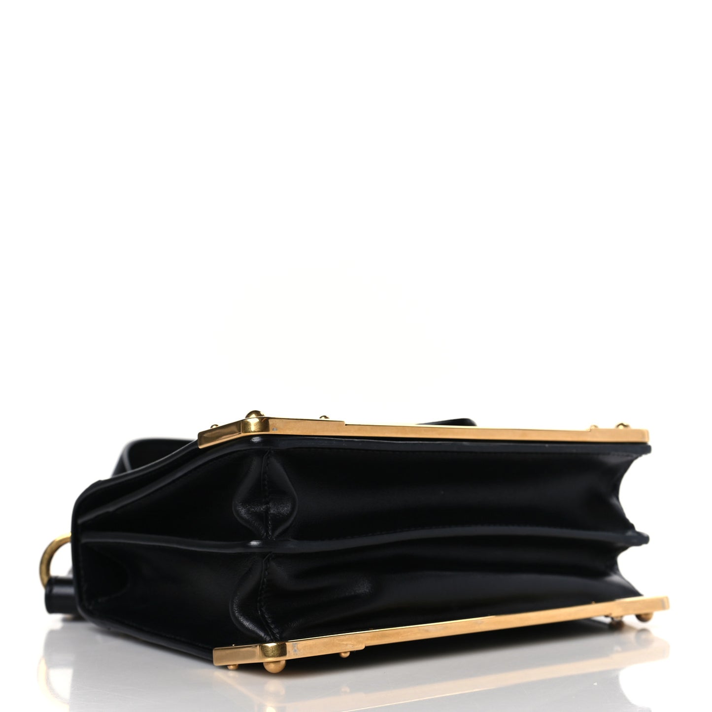 City Calf Saffiano Mini Cahier Bag Black