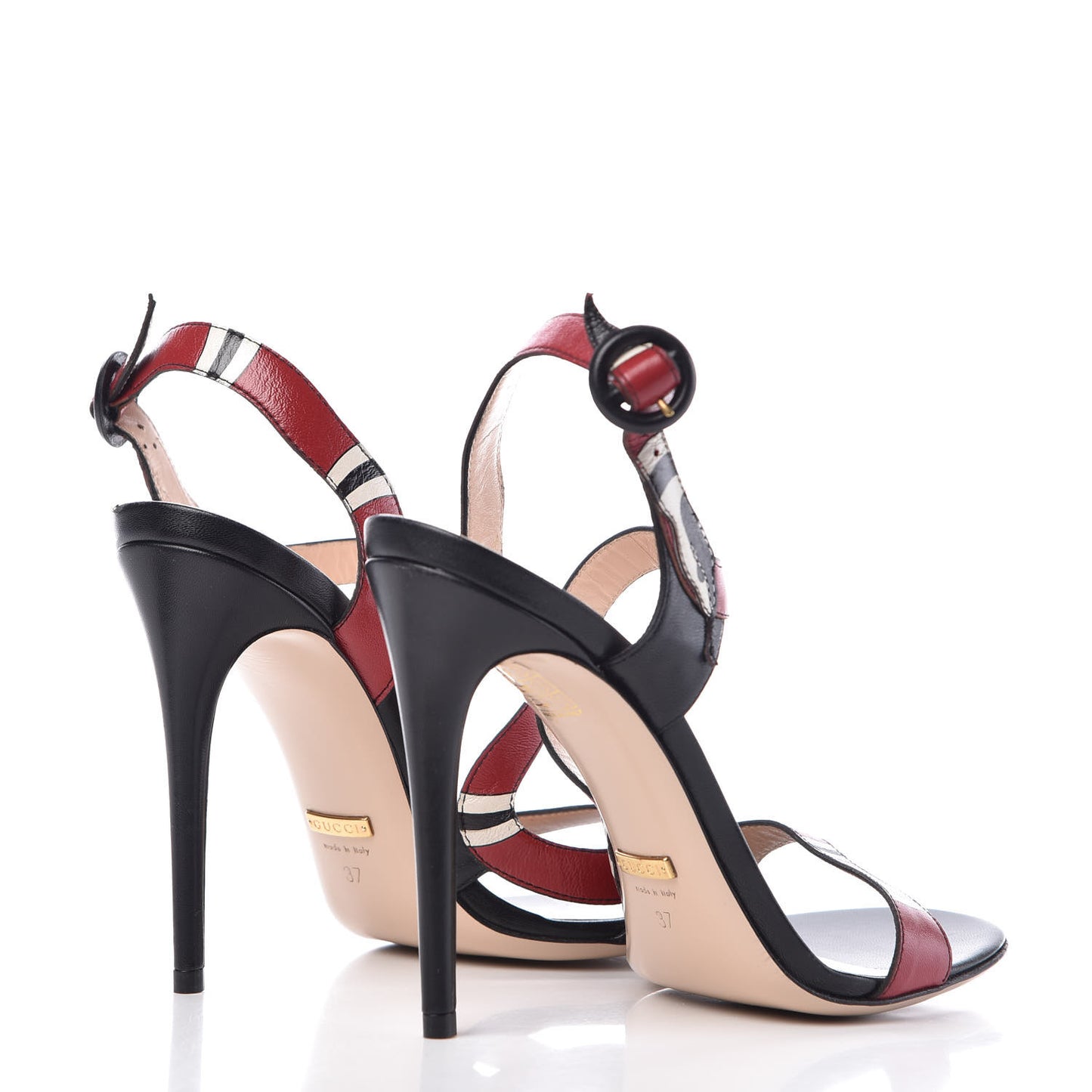Malaga Kid Snake Sandals 37 Black