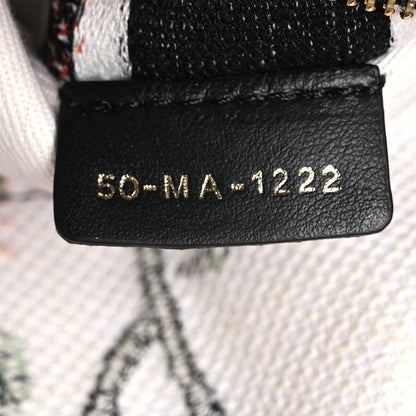 Christian Dior Canvas Embroidered Medium Lady D-Lite Ecru Multicolor 7 of 18