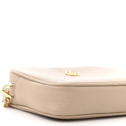 Gucci Dollar Calfskin Super Mini GG Marmont Chain Shoulder Bag Beige 9 of 13