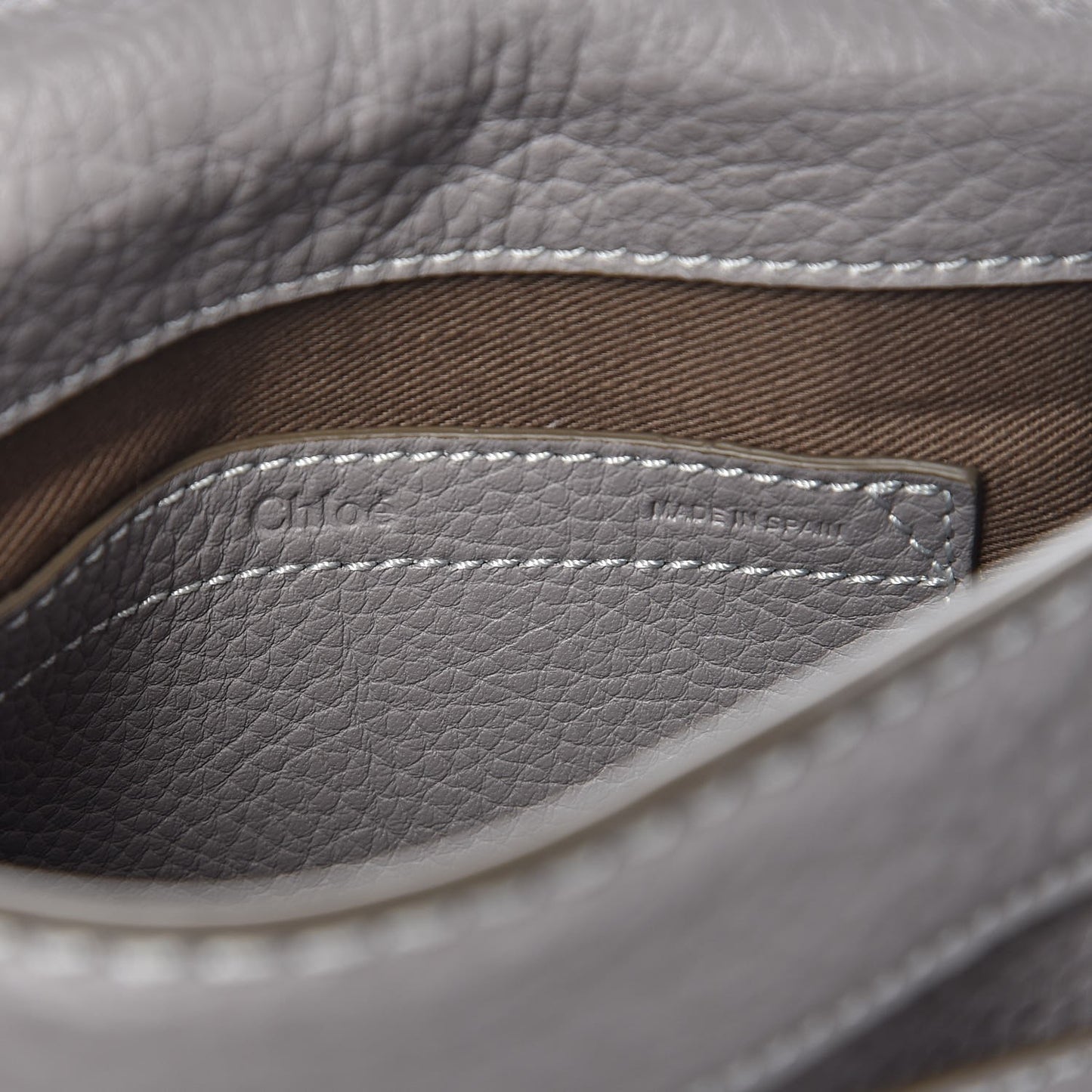 Calfskin Mini Marcie Round Crossbody Bag Cashmere Grey