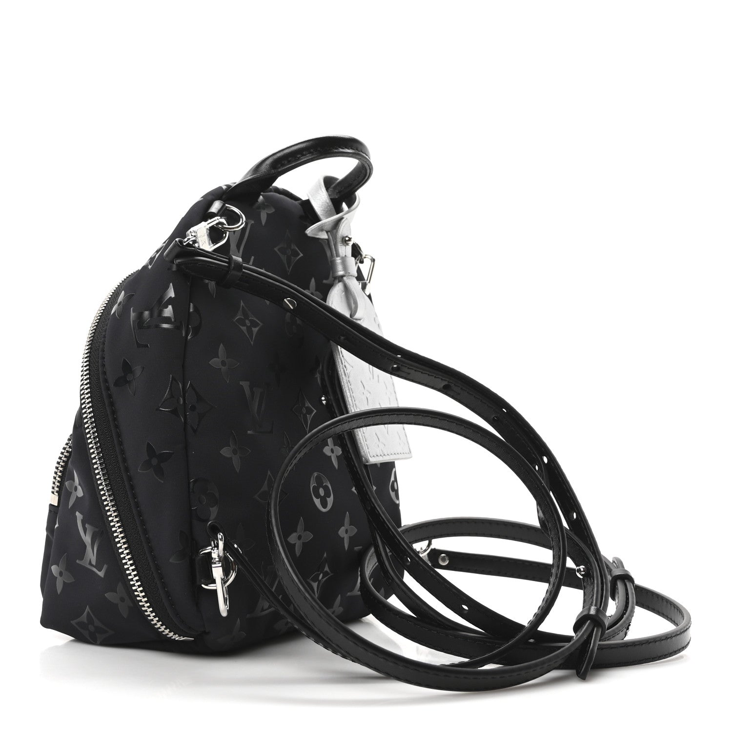 Louis Vuitton Nylon Monogram Palm Springs Mini Polar Night 3 of 9