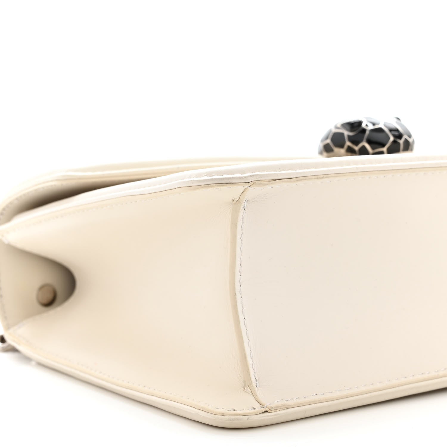 Bulgari Quilted Nappa Smooth Calfskin Serpenti Forever Diamond Blast Shoulder Bag Ivory 9 of 13