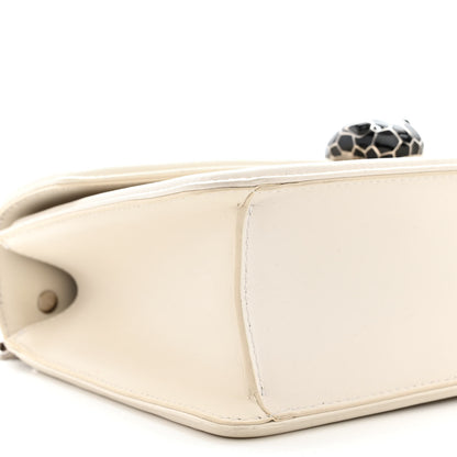 Bulgari Quilted Nappa Smooth Calfskin Serpenti Forever Diamond Blast Shoulder Bag Ivory 9 of 13