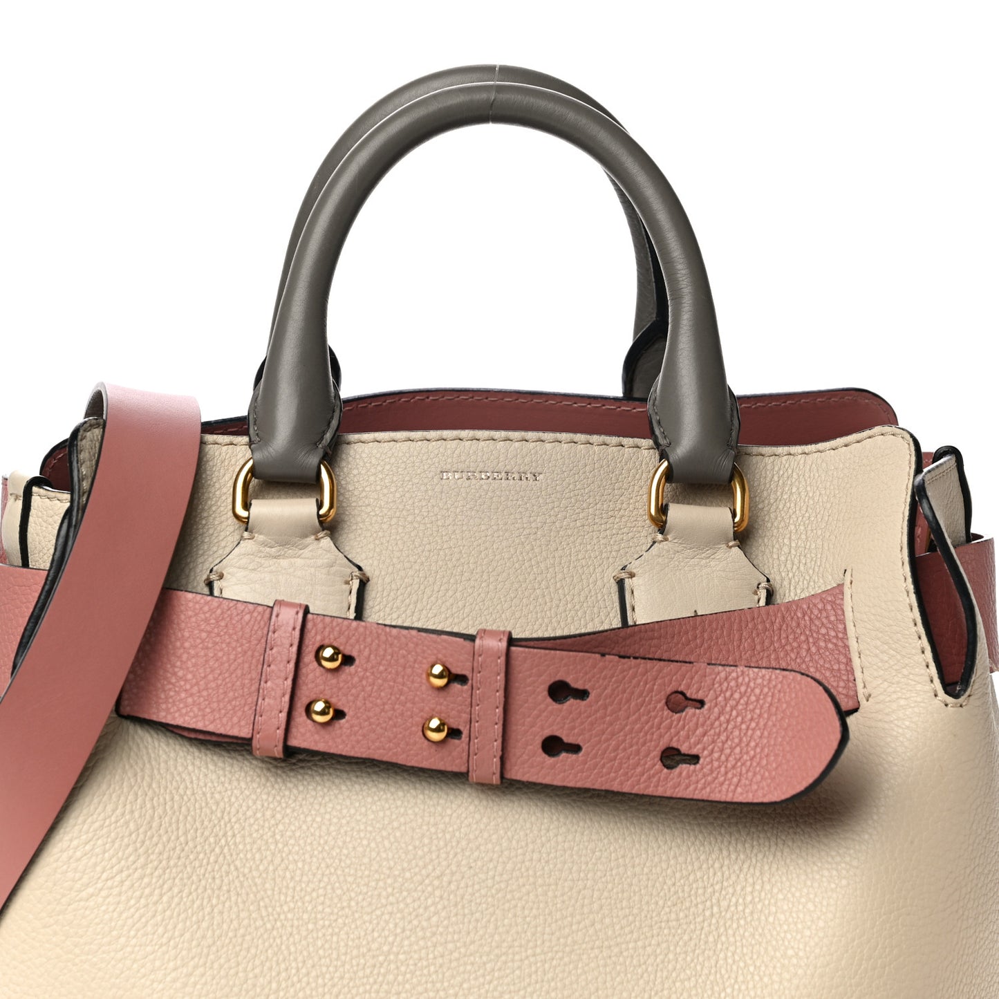 Marais Calfskin Small Belt Bag Limestone Dusty Rose