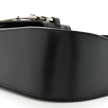 Gucci Demetra Small Horsebit 1955 Asymmetric Shoulder Bag Black 9 of 11