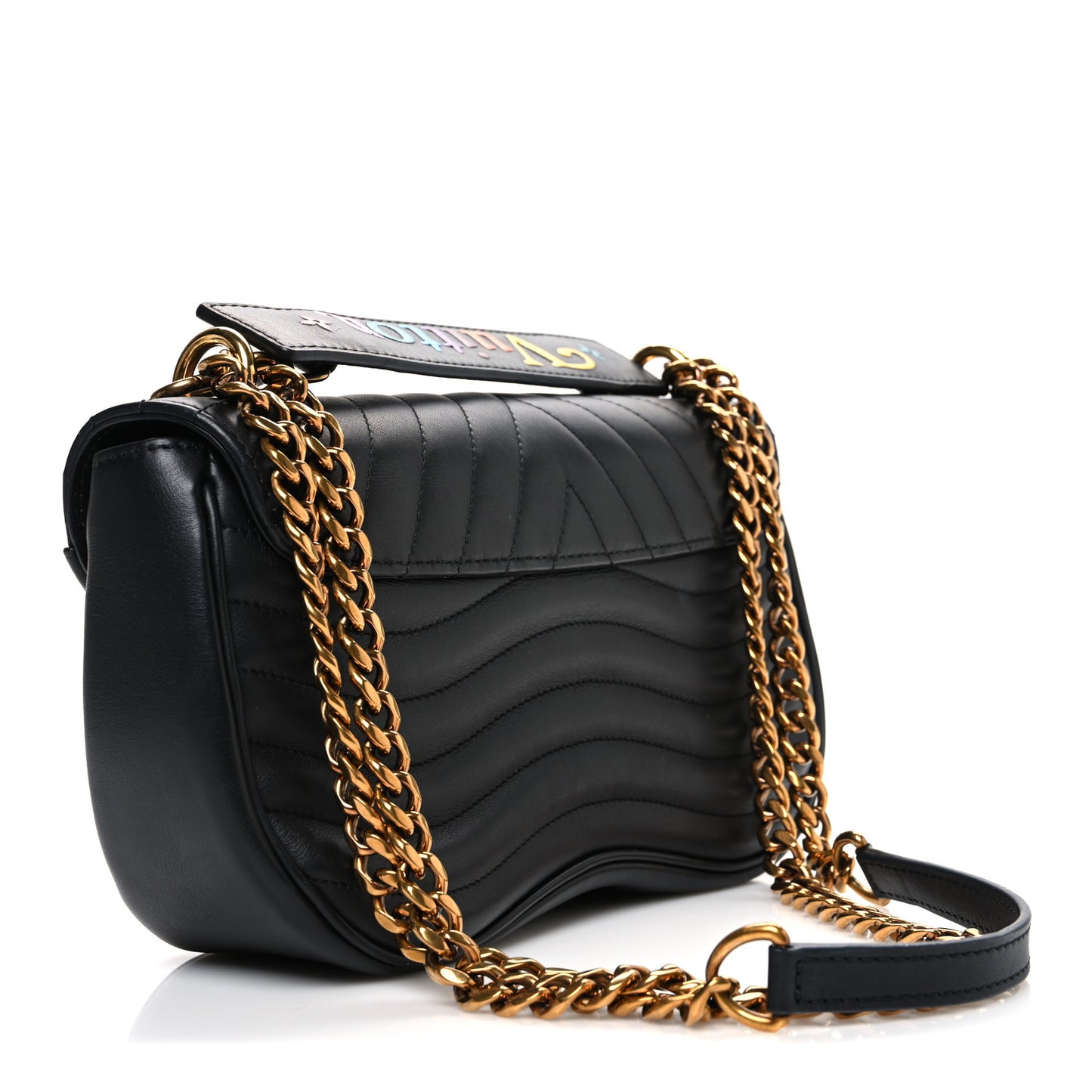 Calfskin New Wave Chain MM Black