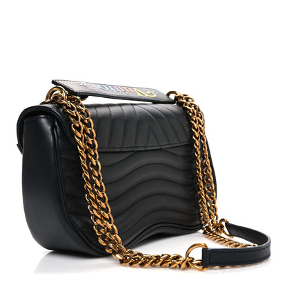Louis Vuitton Calfskin New Wave Chain MM Black 3 of 10