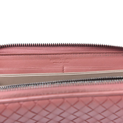 Bottega Veneta Nappa Intrecciato Zip Around Wallet Pink 5 of 10