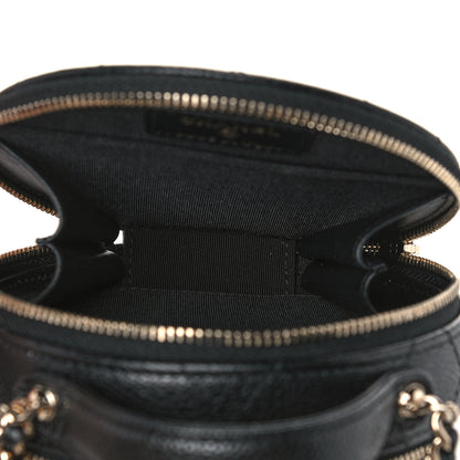 Chanel Caviar Quilted Round Handle With Care Vanity With Chain Black 5 of 10