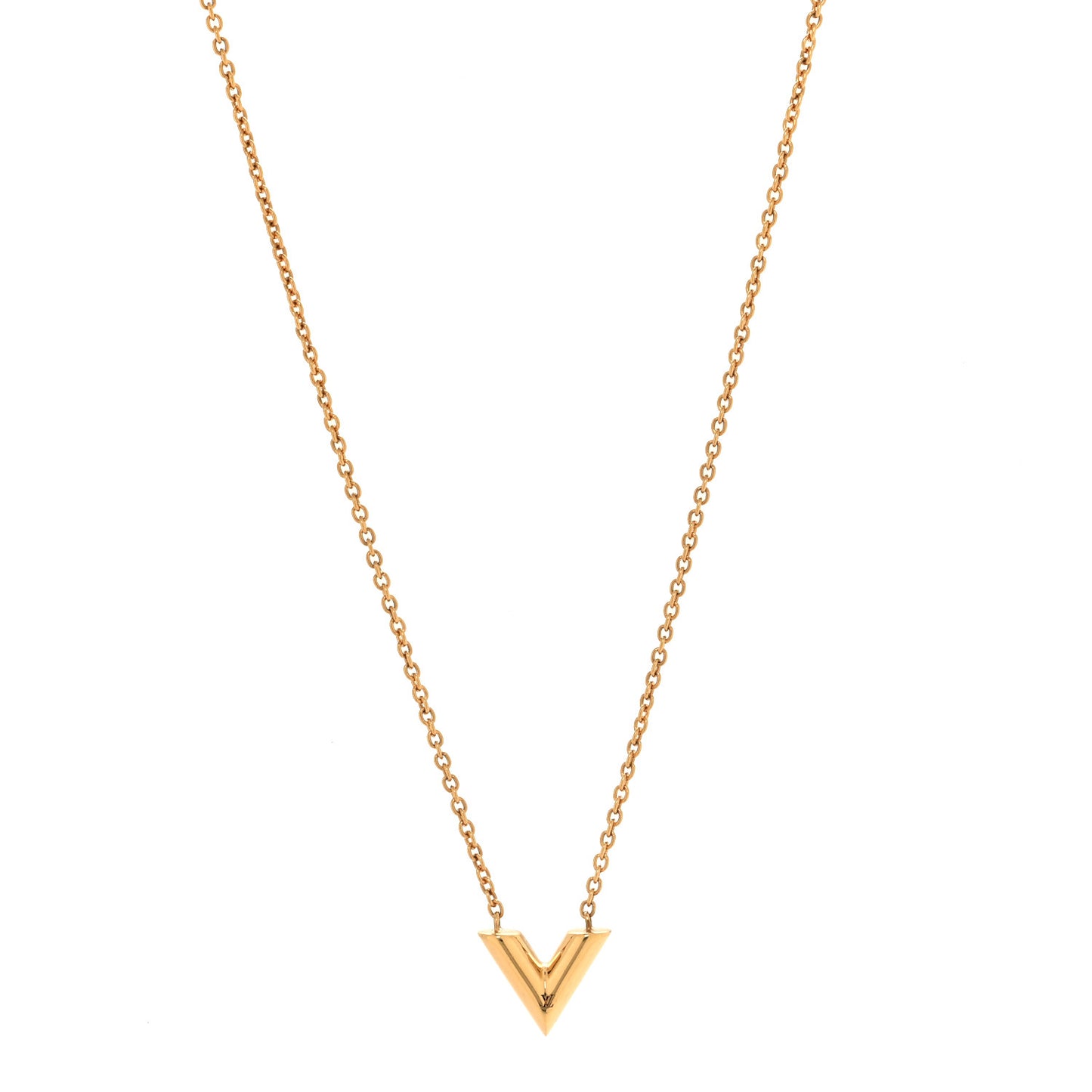 Essential V Necklace Gold