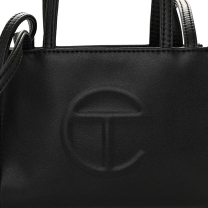 Telfar Vegan Leather Small Shopping Bag Black 7 of 9