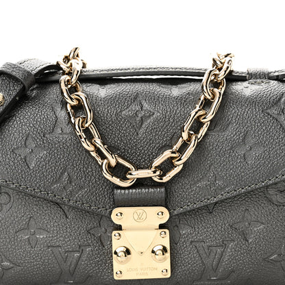 Louis Vuitton Shimmery Empreinte LV Ski Pochette Metis East West Gun Metal 7 of 9