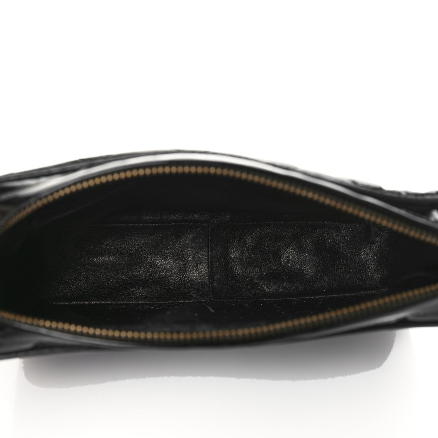 Patent Quilted Tassel Camera Case Black