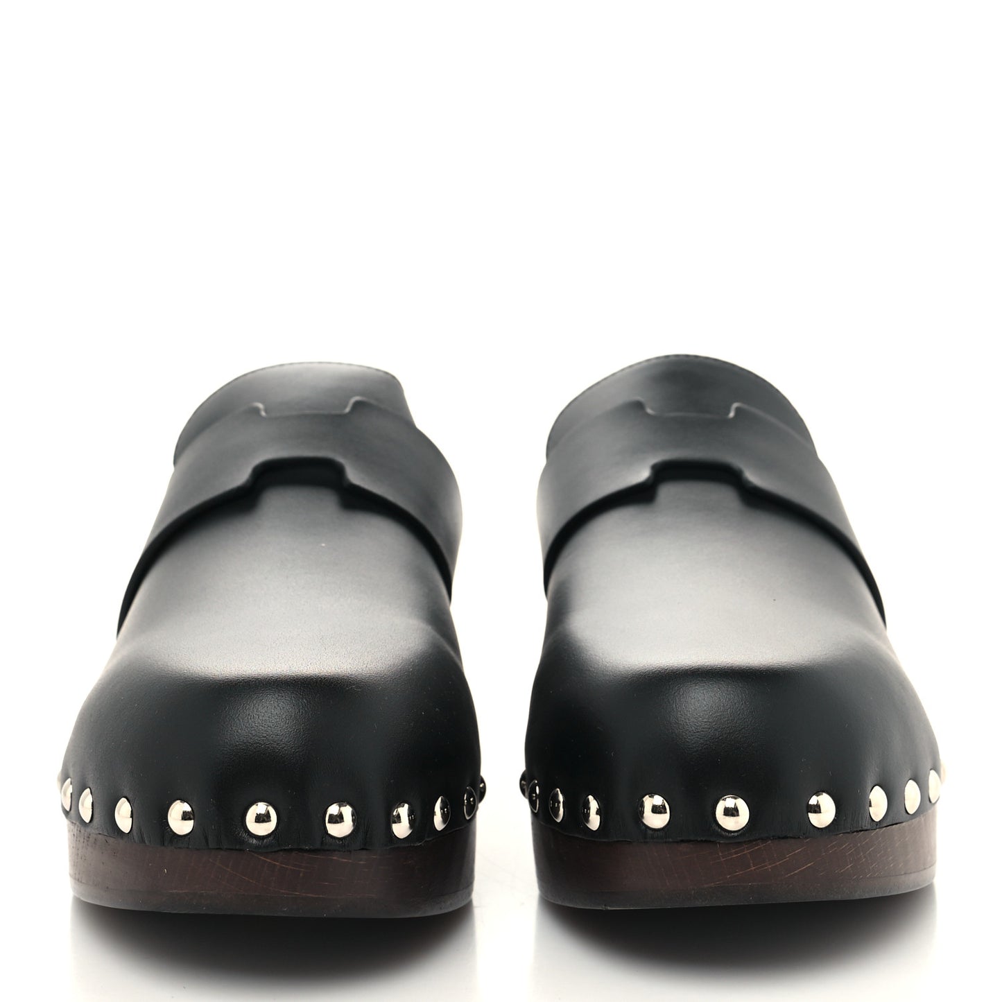Calfskin Calya Mules 38 Black