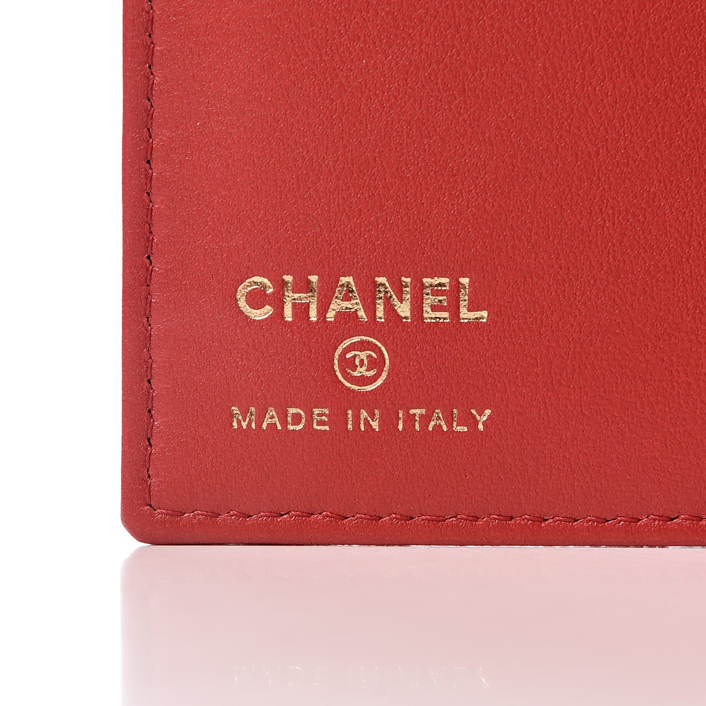 Caviar Quilted Passport Holder Red