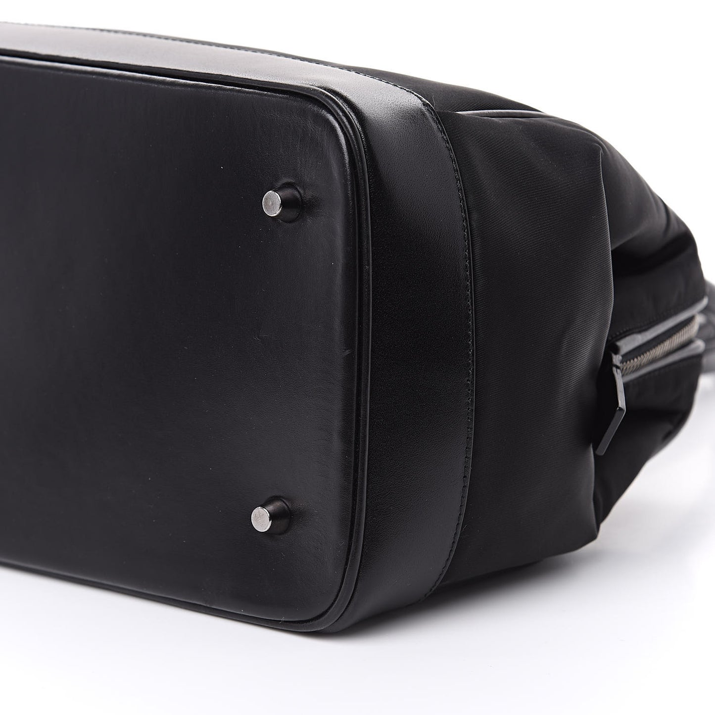 Tessuto Nylon Soft Calf Bowler Black