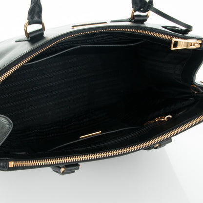 Prada Saffiano Medium Galleria Double Zip Tote Black 5 of 6