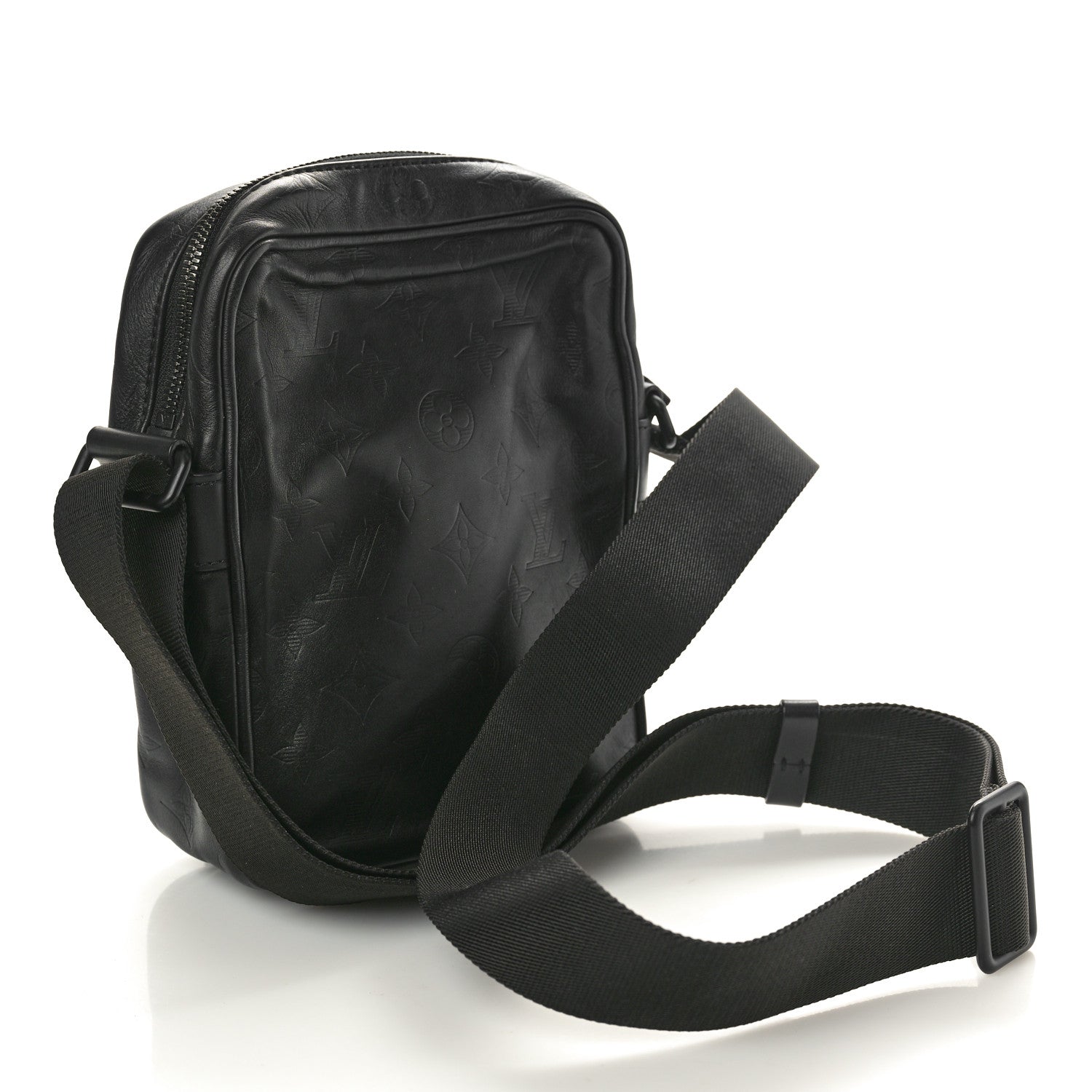 Louis Vuitton Calfskin Monogram Shadow Danube PM Black 3 of 10