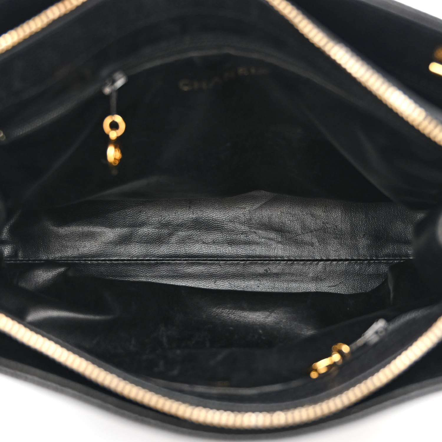 Chanel Caviar Large CC Shoulder Bag Black 8 of 17