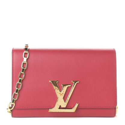 Louis Vuitton Calfskin Chain Louise GM Framboise 1 of 9