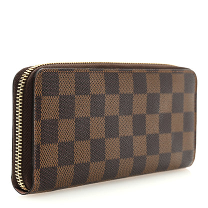 Louis Vuitton Damier Ebene Clemence Wallet Rose Ballerine 3 of 6