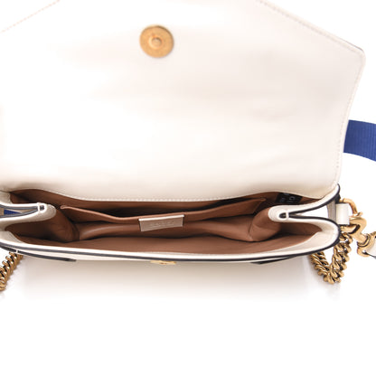 Gucci Nappa Pearl Studded Mini Queen Margaret Broadway Shoulder Bag Mystic White 5 of 9