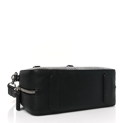 MCM Visetos Small Half Moon Crossbody Bag Black 4 of 9